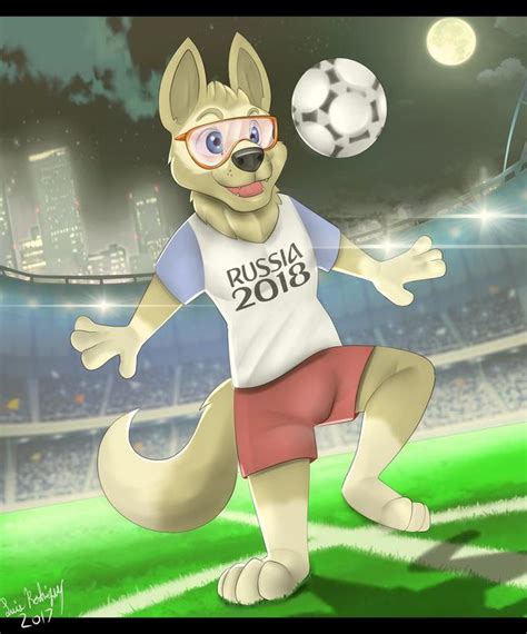 Russian mascot wolrd cup